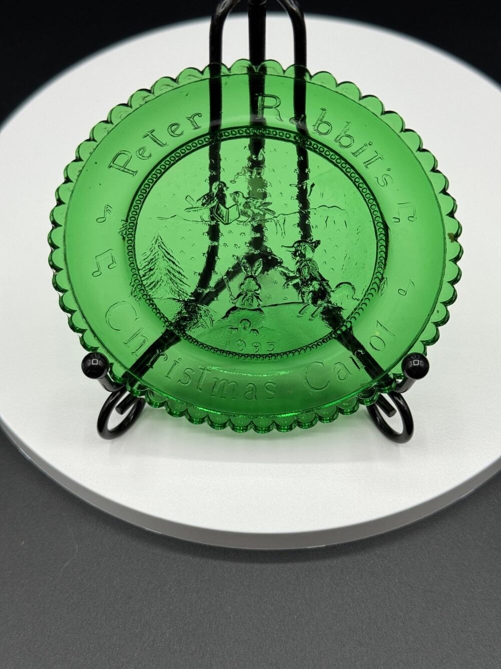 Vintage Glass Coasters Set, Set of 6